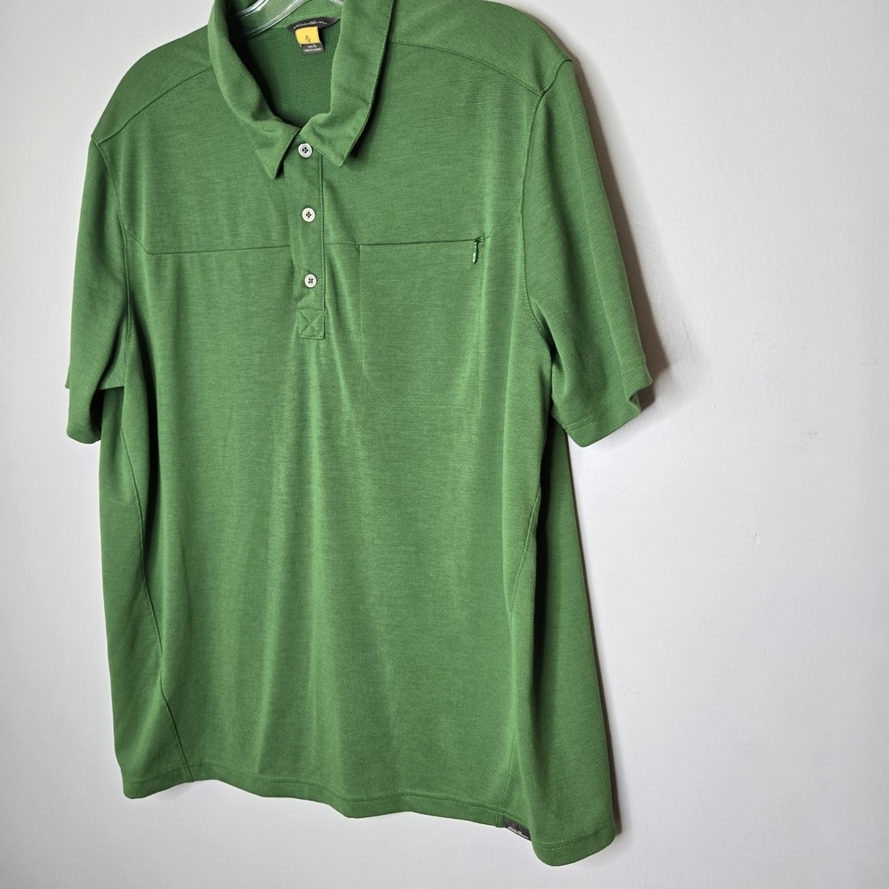 Eddie‎ Bauer Travex Polo Shirt Green & Gray Lot Of 2 Mens Size Large EUC - Picture 2 of 11
